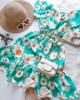 Cute Girls Dress New Summer Girls Dresses Boho Flower Princess Dress Toddler Baby Girls A-line Dress Casual Wear 2-7Y  by Hs2023