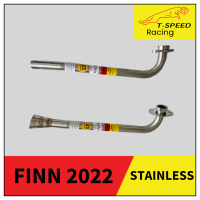 คอท่อ Yamaha FINN New 2022 ? Stainless steel แท้ เกรด 304 หนา: 1.2 มิลลิเมตร  Size 25 m.m. ราคา 300 บาท Size 25 m.m. ยาวกรวย ราคา 400 บาท