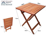 [HCM] Tiện lợi-Gấp xếp-Siêu to Bàn Gỗ Gấp Xếp Kích Thước Lớn được làm bằng gỗ tràm tự nhiên phù hợp dành cho quán cà phê sân vườn bàn ăn gia đình thumbnail