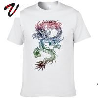 Tattoo Dragon Printing T-Shirt Chinese Dragon Graphic Streetwear 2019 New Listing Fashion Casual Loose Tee Shirt Male