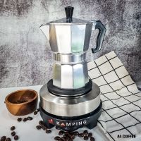 ชุดเตาต้มกาแฟ เตามินิ 500w + กาต้มน้ำ มอคค่าพอท Moka pot