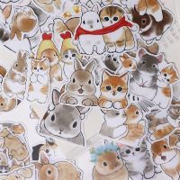 38pcs Cute Kawaii Rabbit Stickers DIY Decor Scrapbooking Book Journal Stationery Stickers Planner Album Paper Diary Sticker Stickers Labels