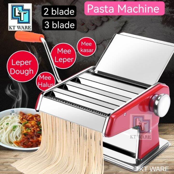 KT WARE Stainless Steel Pasta Making Machine dough Manual Noodle Maker