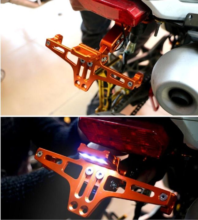 motorcycle-adjustable-license-plate-bracket-holder-with-led-light-indicator-for-honda-cb1000-cb-1000-1993-1994-1995-1996-1997
