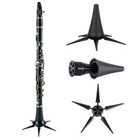 แบบพกพา ABS Clarinet ขาตั้งวงเล็บพับขลุ่ย Rack ผู้ถือดนตรีเครื่องดนตรีอุปกรณ์เสริม