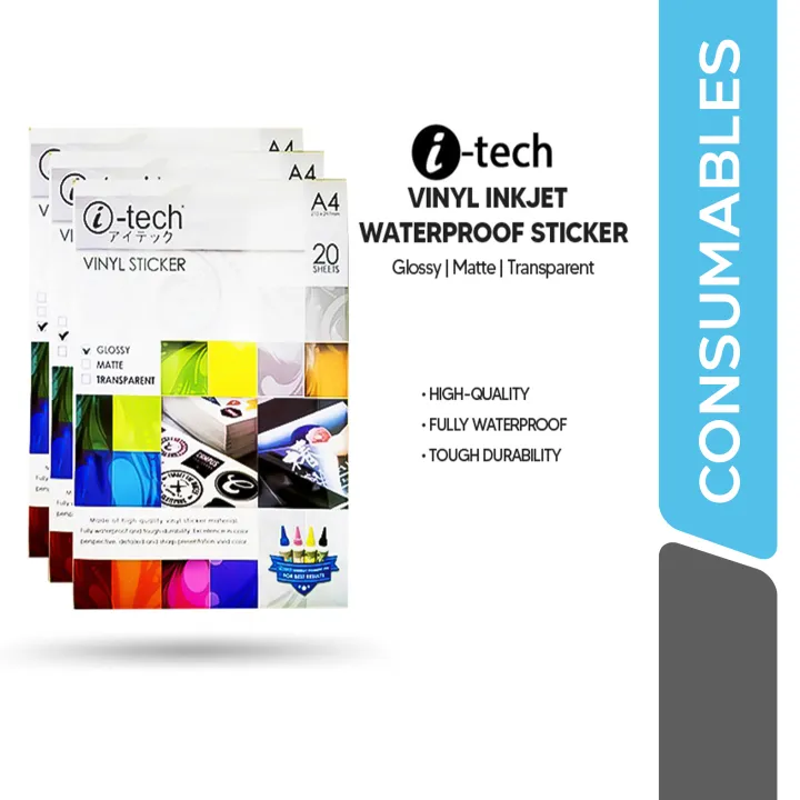 I-tech Waterproof Printable Vinyl Sticker Roll