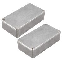 2 Pc Guitar Effects Pedal Aluminum Stomp Box Enclosure for DIY Guitar Pedal Kit 1590B