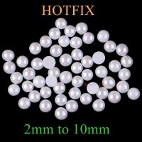 【CW】 3mm to 10mm Flatback Hotfix Rhinestone Polymer Clay Hot Strass Stones Iron-On Color