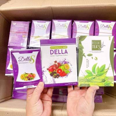 .3.กล่อง เดลล่า เอสDELLA & เดลล่า ดีท๊อกซ์ Della S & เดลล่าชาเขียว เดลล่าทีส์ Della Tea S