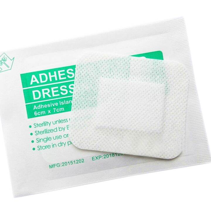 UIEEPGP 10pcs Nonwoven Large Adhesive Wound Dressing First Aid Bandage