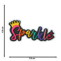 JPatch - " Sparkle " สีสันสวยงาม คัลเลอร์ฟูล สดใส หลากสี ตัวรีดติดเสื้อ อาร์มรีด อาร์มปัก มีกาวในตัว การ์ตูนสุดน่ารัก งาน DIY Embroidered Iron/Sew on Patches