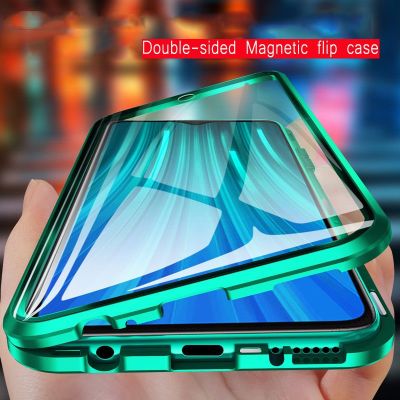 「Enjoy electronic」 Metal Magnetic Case For Samsung A71 A51 A32 A12 A22 A52 S A73 A31 S21 S22 M32 M31 M21 A53 A33 Double Sided Glass Adsorption Case