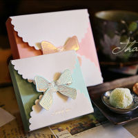 Bowknot buckle soap flower neutral gift color box spot color printing pastry candy gift jewelry folding carton wedding candy