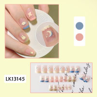 Fake Nails Acrylic Coffin Press on Nails Full Cover Ballerina False Nails for Women and Girls 24PCS