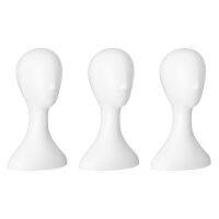 3X Lady High Plastic Head Wig Head Female Model Head White