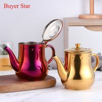 Stainless Steel Coffee Pot Oil Vinegar Bottle Ounce Pot Dispenser Household Soy Sauce Pot Seasoning Sesame Condiments Container