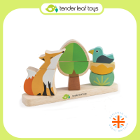 Tender Leaf Toys ของเล่นไม้ ของเล่นเสริมพัฒนาการ ชุดตัวต่อแม่เหล็กหมาป่า Foxy Magnetic Stacker