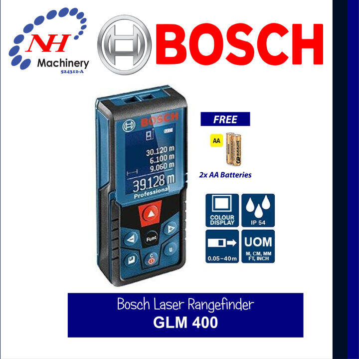 Bosch GLM 400 Laser Rangefinder Lazada