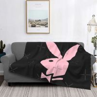 Playboy Bunny Blanket Bedspread Bed Plaid Rug Anime Plush Beach Blanket Summer Bedspreads