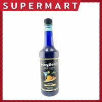 SUPERMART น้ำเชื่อมแต่งกลิ่น LongBeach Syrup ลองบีช ไซรัป กลิ่น Ocean Blue น้ำเชื่อม ขนาด 740 ml. #1108366