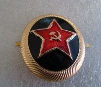 RUSSIAN SOVIET NAVY USSR MARINES MILITARY METAL HAT BADGE CAP INSIGNIA REGULATION SIZE Fashion Brooches Pins