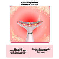 เครื่อง RF เพื่อความงามบนใบหน้า เครื่องยกกระชับผิวด้วยแสงสีแดงอัลตราโซนิก (สีชมพู)