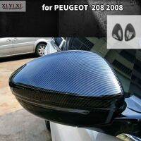 [ร้อน K] ผ้าคลุมกระจกมองหลังสำหรับ Peugeot 208ลายคาร์บอนไฟเบอร์สำหรับ Peugeot 2008