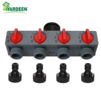 4 Way Distributor 3/4 39; 39; and 1 39; 39; ABS Plastic Garden Hose Pipe Splitter Water Connector 4 Way Tap Irrigation