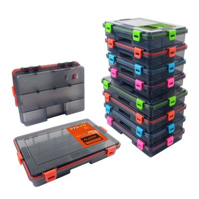 【JH】 Fishing Tackle Compartments Accessories Baits Boxes Plastic Storage