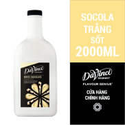 Sốt Socola Trắng White Chocolate Sauce - DaVinci Gourmet 2L