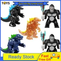 ส่งไป1วัน!!2023New คิงคองเทียบกับ Godzilla Minifigures ใหญ่บล็อกตัวต่อของเล่น KF1506-1507 Lego