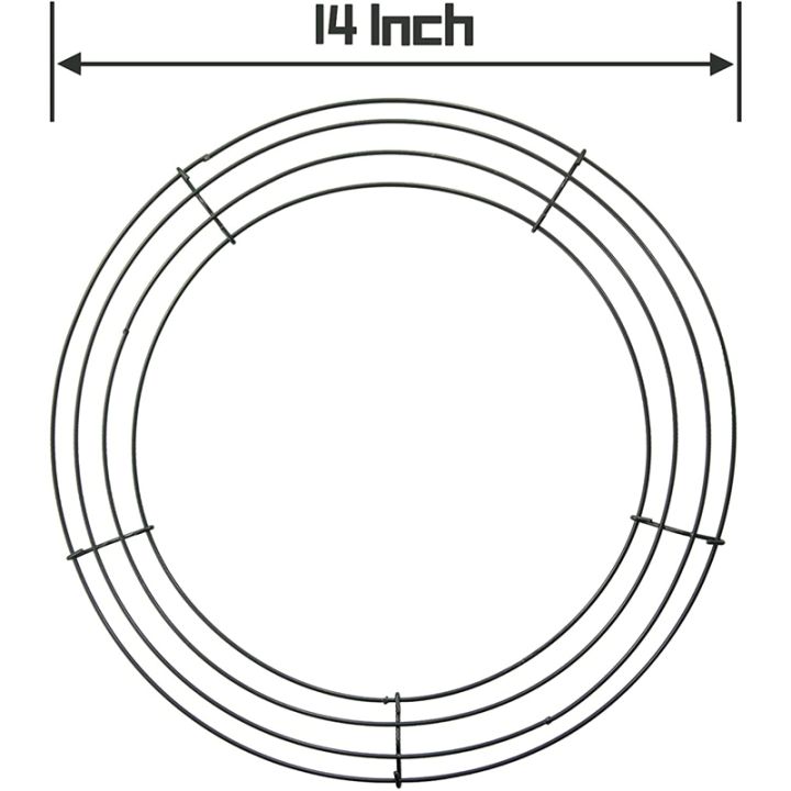 14-inch-wire-wreath-frame-metal-round-wreath-form-making-rings-green-for-christmas-party-home-decoration-diy-pack-of-2