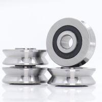 V10371214 V Groove Sealed Ball Bearing (4PCS) 10x37x12x14 mm Pulley Wheel Bearings V6/3 V7/3 V8/3 Guide Track Rlooer Bearing