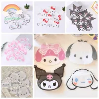 TINGTIAN 10ชิ้น Cinnamoroll Kawaii กระเป๋าของขวัญขนม Pacha สุนัขผนึกตัวเองน่ารัก Kuromi กระเป๋าเก็บของ