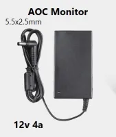 AOC Lenovo LCD display screen monitor power supply 12v4A power adapter DC charger charge อะแดปเตอร์ ชาร์จ