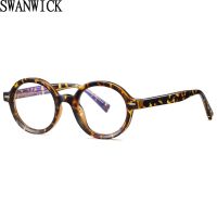 {Paopao glasses} Swanwick Anti Blue Light Tr90แว่นตาผู้หญิงเกาหลีสไตล์ Acetate รอบกรอบแว่นตาสำหรับผู้ชายเลนส์สีเทาสีดำขายPaopao glasses