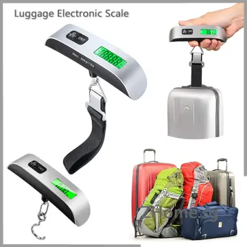 Mini LCD Digital Electronic Luggage Scales Portable Suitcase Scales  Portable Travel Bag Weighing Fish Hook Hanging Scales Handheld Travel Bag Weighing  Weighing Fish Hook Hanging Scales Luggage Accurate Weighing Travel Weighing  Scales
