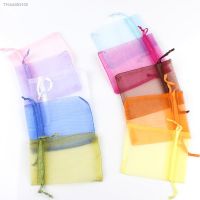 ⊙♂✒ 50pcs/lot 5x7cm 7x9cm 9x12cm 10x15cm Drawstring Organza Bags Jewelry Packaging Bags Candy Wedding Bags Wholesale Gifts Pouches