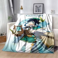 Genshin Impact Blanket ของขวัญที่ดีที่สุดผ้าห่มขนแกะอะนิเมะสำหรับบ้านพิมพ์ซูเปอร์นุ่มอบอุ่นผ้าปูที่นอนผ้าห่มโซฟา