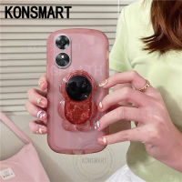 เคสแบบตั้งได้จาก KONSMART นักบินอวกาศน่ารัก A78 A38 OPPO A58สีลูกอม4G 2023เคสโทรศัพท์แบบใส OPPOA58 OPPOA78 NFC