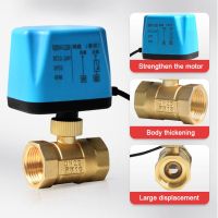 1/2" to 2" Normally Closed Nomally Open 220V 12V24V 2-Wire Brass Electric Ball Valve for Water/Oil/Liquid Replace Solenoid Valve Plumbing Valves