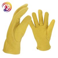 Leather Gloves Mens Gardening / Driving Handing Yard work Sheepskin