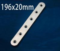 ▦ 4 Pieces 196x20mm Stainless Steel Angle Plate Corner Bracket Thinckness 3mm