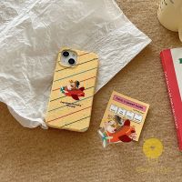 For เคสไอโฟน 14 Pro Max [Puppy Plane] เคส Phone Case For iPhone 14 Pro Max Plus 13 12 Mini 11 For เคสไอโฟน11 Ins Korean Style Retro Classic Couple Shockproof Protective TPU Cover Shell