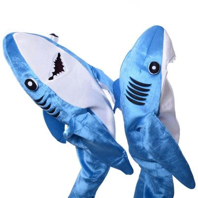 Onesies Adults Kids Halloween Christmas Cosplay Costume Shark Stage Fancy Dress Jumpsuit Free Shipping Promotion Super Quality