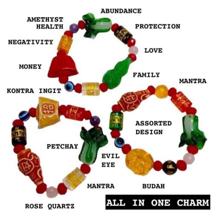 Lucky Charm Bracelet All in One Love Money Health Assorted Design
