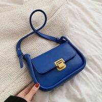 【ACD】  แบรนด์หรู Klein สีฟ้ากระเป๋า Crossbody สำหรับผู้หญิงออกแบบแฟชั่นใต้วงแขน2022ผู้หญิงกระเป๋าสะพายกระเป๋าถือหญิงและกระเป๋าใหม่