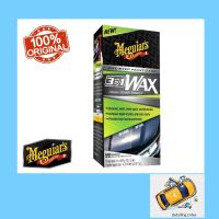 แว็กซ์ขัดเคลือบสี Meguiars 3in1 Wax 16oz G191016 ขจัดคราบ ชักเงา และเคลือบสีในขั้นตอนเดียวลบรอยขนแมวบางๆ และคราบน้ำ