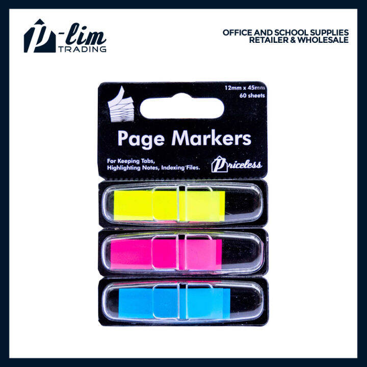 (PL16) Priceless Page Marker (3colors) | Lazada PH
