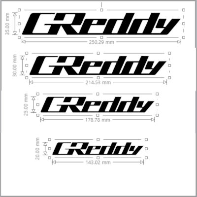 Greddy สติ๊กเกอร์ไดคัทติดรถยนต์ sticker กันน้ำ